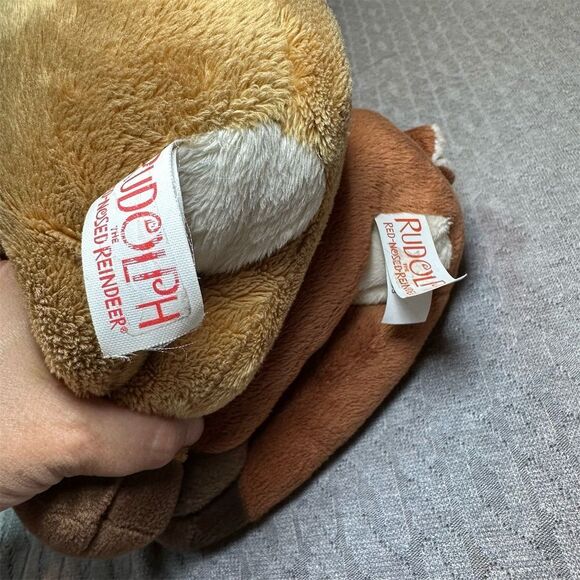 Commonwealth Toys Rudolph & Clarice Reindeer Plush Toy Set 12” in - Picture 4 of 7